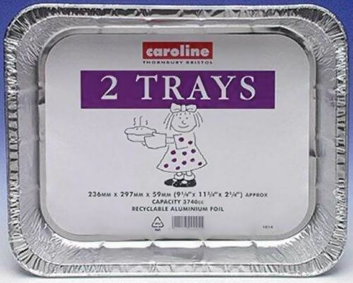 CAROLINE Extra Large Roasting Tray 2pk CAROLINE Extra Large Roasting Tray 2pk